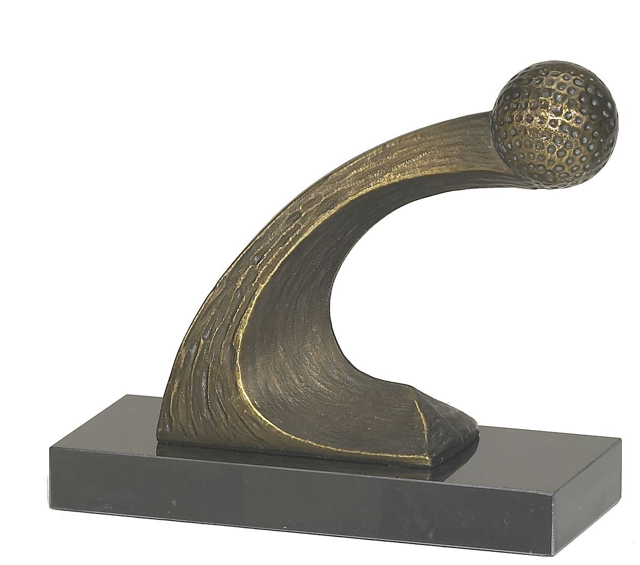 Bild von Golfszene Golfskulptur Bronzeguss Abschlag